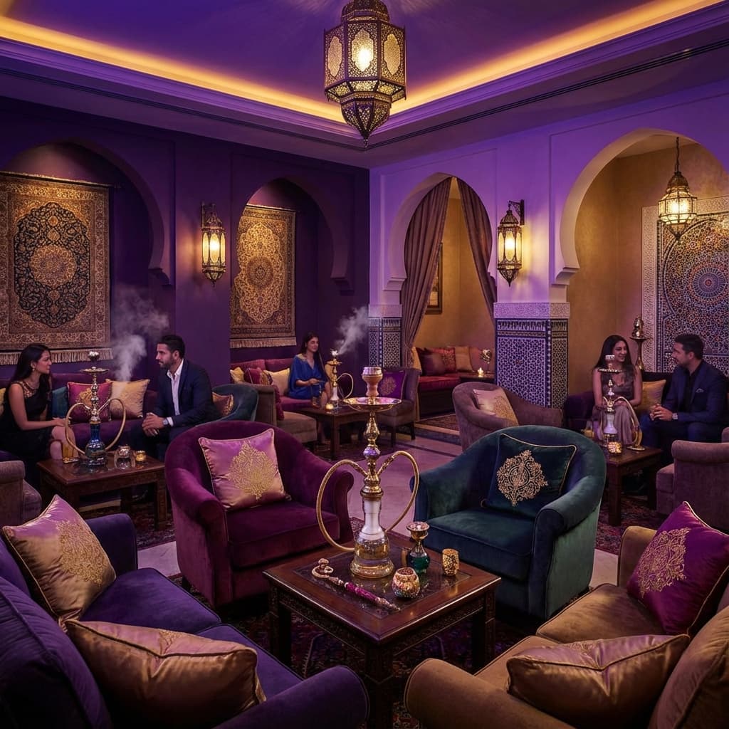 Shisha lounge at Cattle Steakhouse